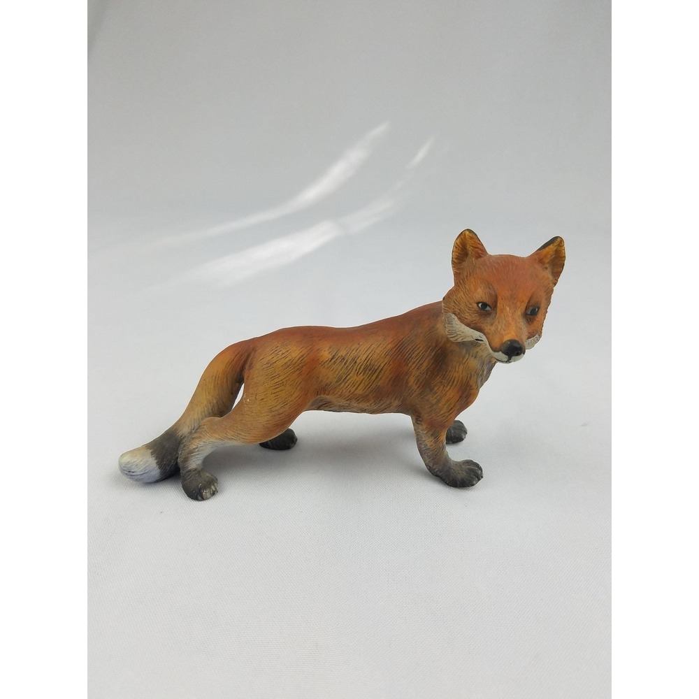 Vtg Lefton Japan porcelain fox figurine collectible home decor farmhouse animal
